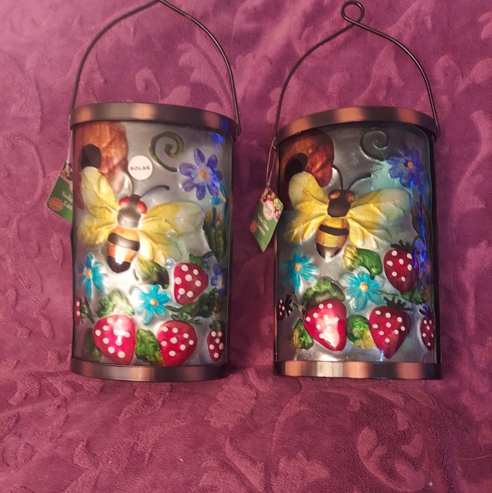 Solar Glass Lanterns (2)